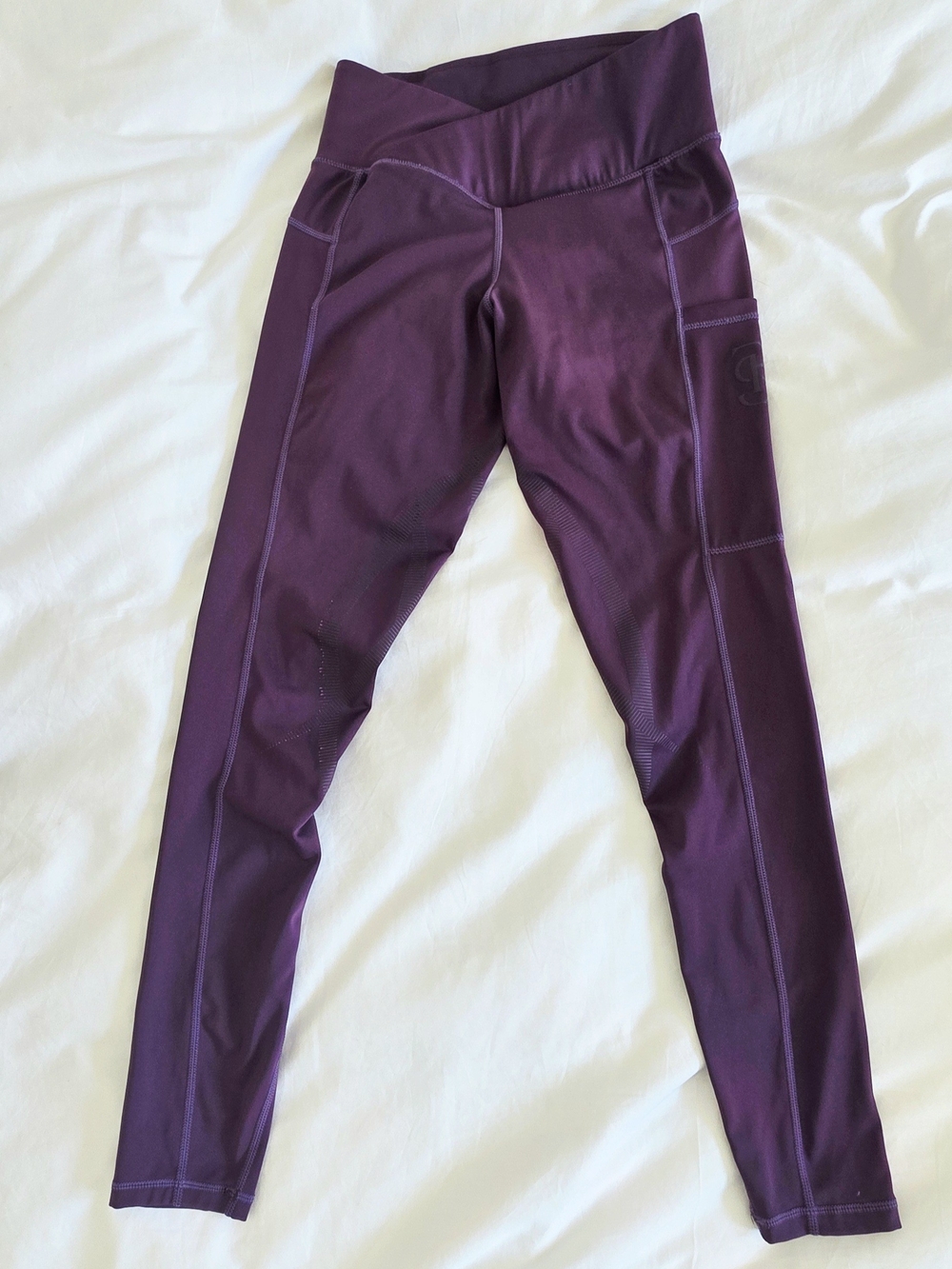 PS of Sweden Katja Riding Tights Leggings | Plum Purple | Size S | Equestrian